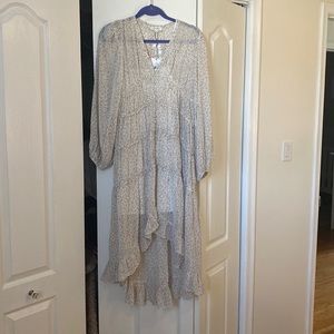 NWT AZALEA FLORAL HIGH LOW RUFFLE MAXI DRESS by Vici